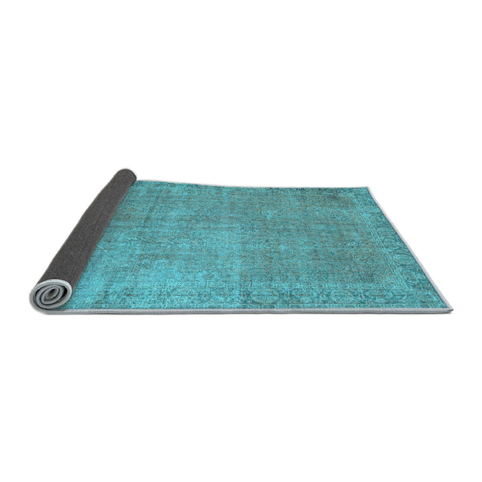 Sideview of Persian Light Blue Traditional Rug, tr3587lblu
