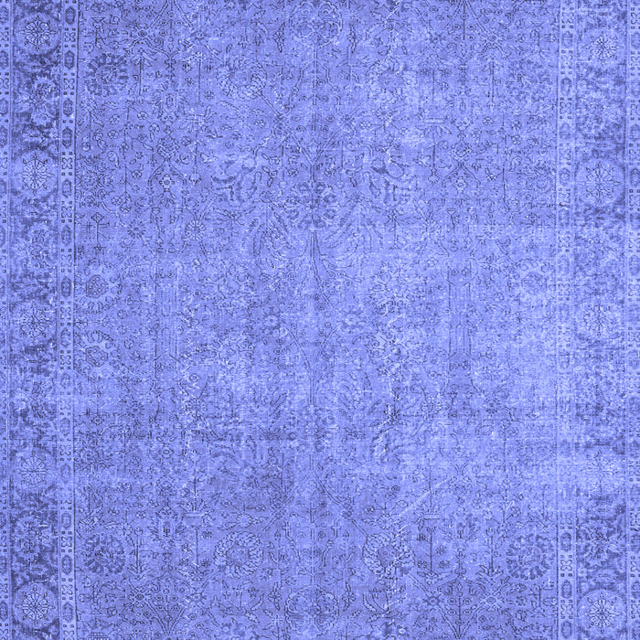 Machine Washable Persian Blue Traditional Rug, wshtr3587blu