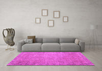 Machine Washable Persian Pink Traditional Rug, wshtr3587pnk