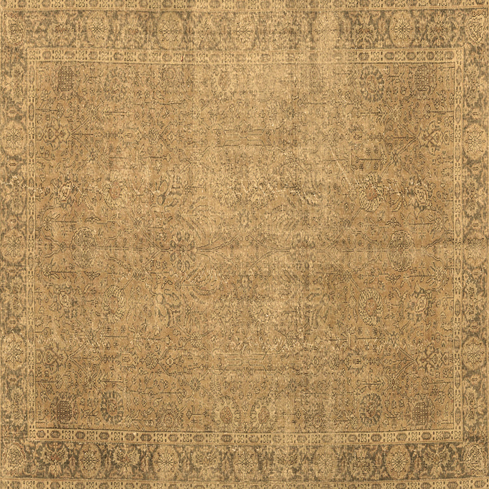 Square Machine Washable Persian Brown Traditional Rug, wshtr3587brn