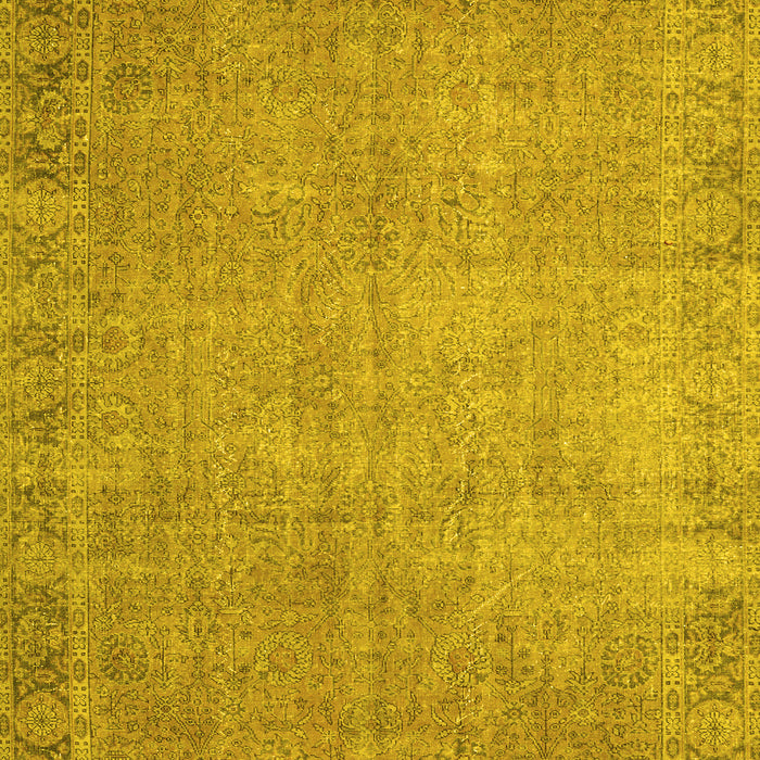 Machine Washable Persian Yellow Traditional Rug, wshtr3587yw