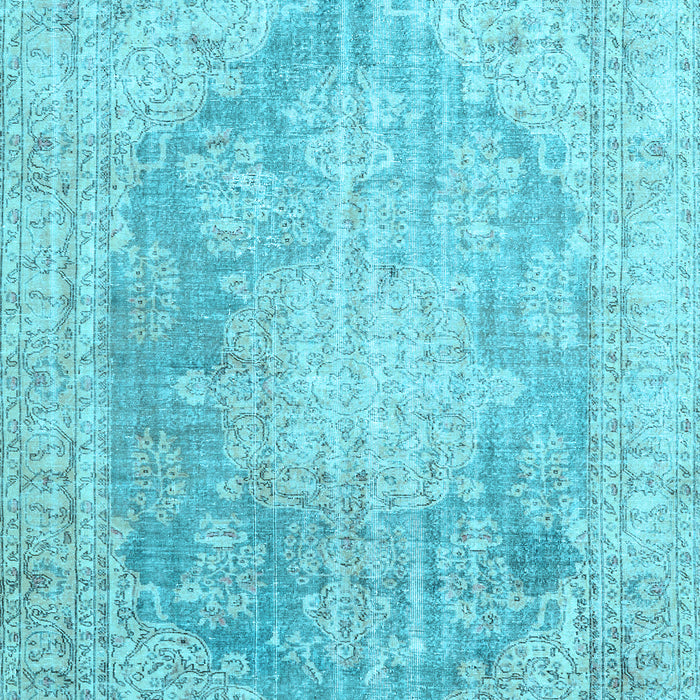 Machine Washable Persian Light Blue Traditional Rug, wshtr3588lblu