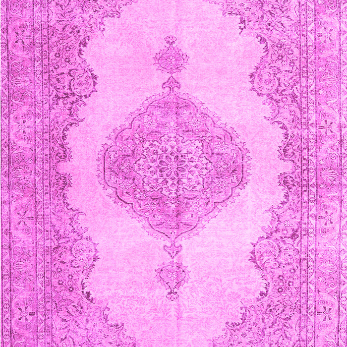 Machine Washable Persian Pink Traditional Rug, wshtr3589pnk