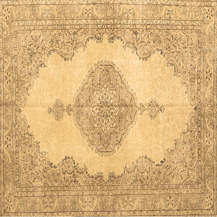 Square Persian Brown Traditional Rug, tr3589brn