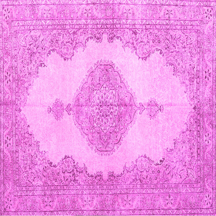 Square Persian Pink Traditional Rug, tr3589pnk