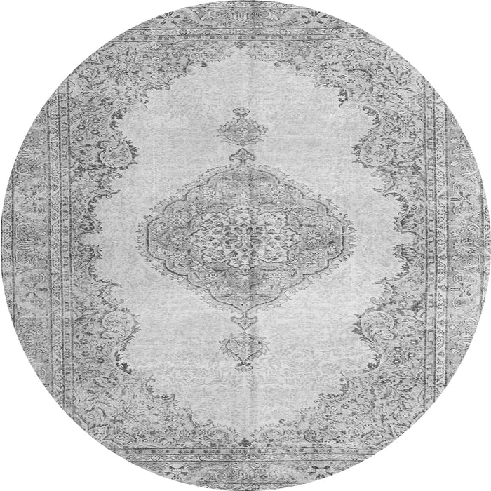 Square Persian Gray Traditional Rug, tr3589gry