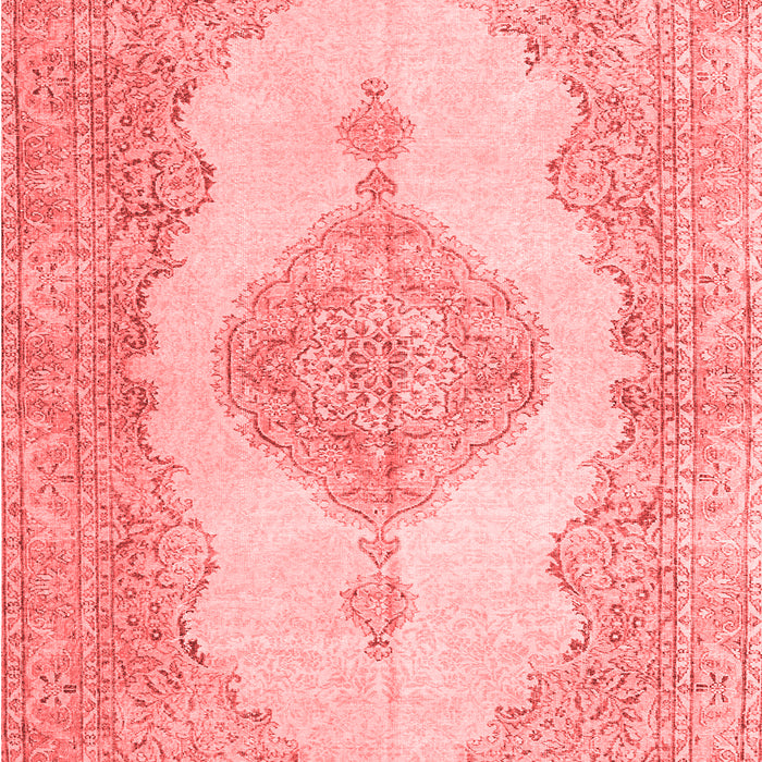 Machine Washable Persian Red Traditional Rug, wshtr3589red