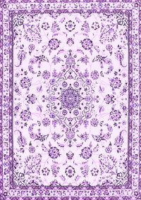 Medallion Purple Traditional Rug, tr358pur