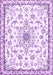 Medallion Purple Traditional Rug, tr358pur