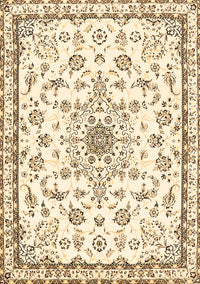 Medallion Brown Traditional Rug, tr358brn