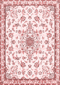 Medallion Red Traditional Rug, tr358red