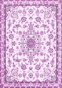 Medallion Pink Traditional Rug, tr358pnk