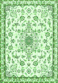 Medallion Green Traditional Rug, tr358grn