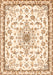 Medallion Orange Traditional Rug, tr358org