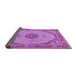 Sideview of Medallion Purple Traditional Rug, tr3590pur