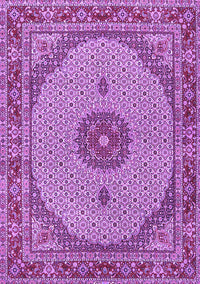 Medallion Purple Traditional Rug, tr3590pur