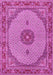 Medallion Pink Traditional Rug, tr3590pnk