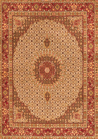 Medallion Orange Traditional Rug, tr3590org