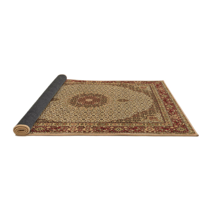 Sideview of Medallion Brown Traditional Rug, tr3590brn