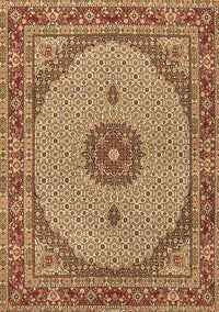 Medallion Brown Traditional Rug, tr3590brn