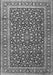 Serging Thickness of Machine Washable Persian Gray Traditional Rug, wshtr3591gry