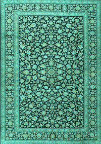 Persian Turquoise Traditional Rug, tr3591turq