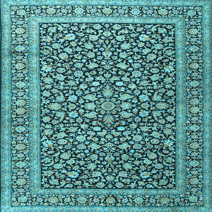 Square Persian Light Blue Traditional Rug, tr3591lblu