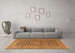 Machine Washable Persian Orange Traditional Area Rugs in a Living Room, wshtr3591org