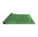 Sideview of Persian Emerald Green Traditional Rug, tr3591emgrn