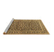 Sideview of Machine Washable Persian Brown Traditional Rug, wshtr3591brn