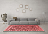 Machine Washable Persian Red Traditional Rug, wshtr3591red