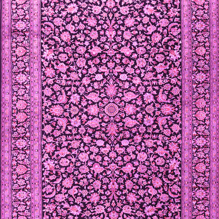 Machine Washable Persian Pink Traditional Rug, wshtr3591pnk