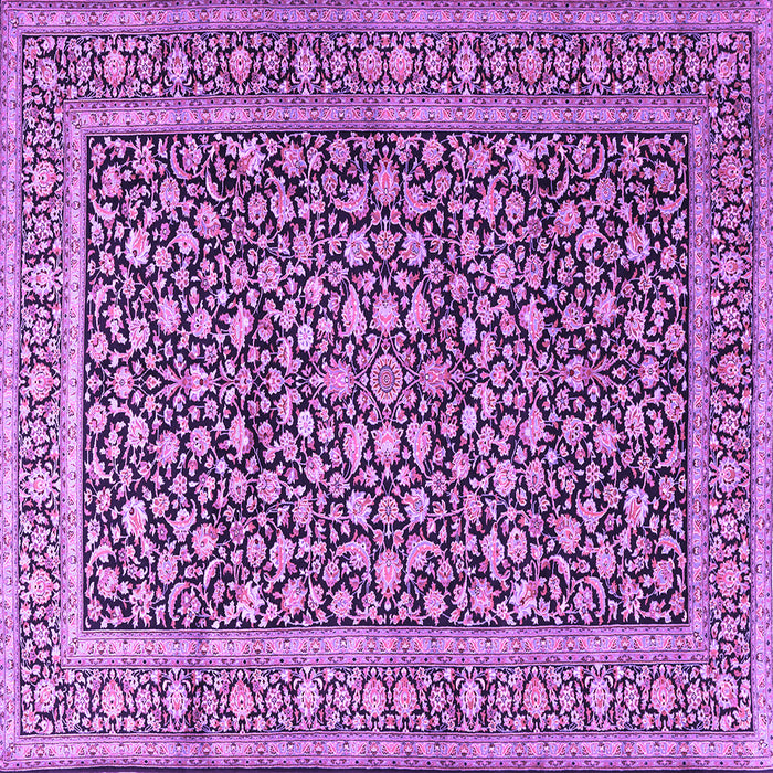 Square Persian Purple Traditional Rug, tr3591pur