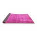 Sideview of Persian Pink Traditional Rug, tr3592pnk