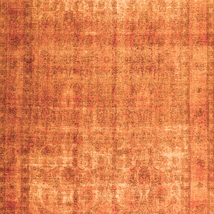 Serging Thickness of Machine Washable Persian Orange Traditional Area Rugs, wshtr3592org