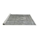 Sideview of Machine Washable Traditional Cloud Gray Rug, wshtr3593