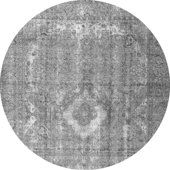 Machine Washable Persian Gray Traditional Rug, wshtr3593gry