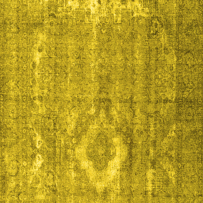 Machine Washable Persian Yellow Traditional Rug, wshtr3593yw