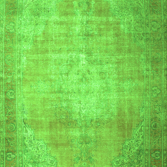 Serging Thickness of Machine Washable Persian Green Traditional Area Rugs, wshtr3594grn