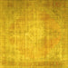Square Persian Yellow Traditional Rug, tr3594yw