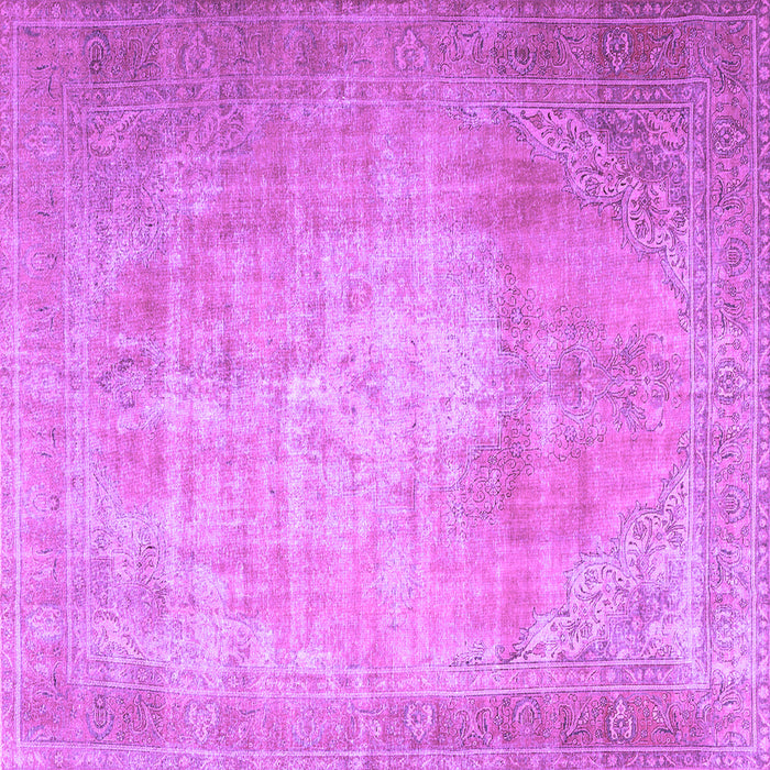 Square Persian Purple Traditional Rug, tr3594pur