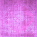 Square Persian Purple Traditional Rug, tr3594pur