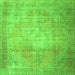 Serging Thickness of Persian Green Traditional Rug, tr3594grn