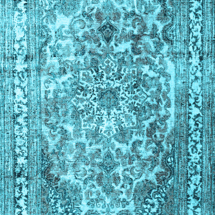 Machine Washable Persian Light Blue Traditional Rug, wshtr3595lblu