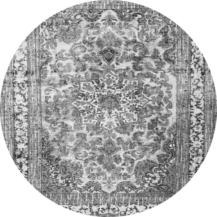 Square Persian Gray Traditional Rug, tr3595gry