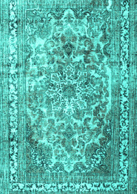 Persian Turquoise Traditional Rug, tr3595turq