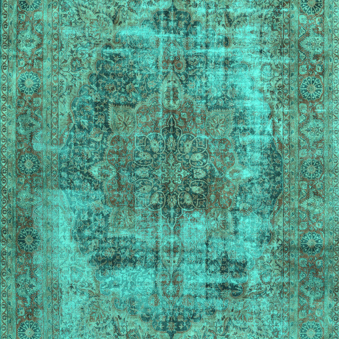 Machine Washable Persian Turquoise Traditional Area Rugs, wshtr3596turq
