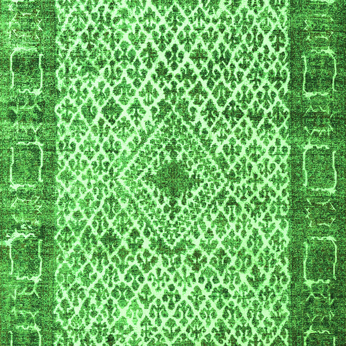 Serging Thickness of Machine Washable Persian Green Traditional Area Rugs, wshtr3597grn