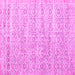 Square Persian Pink Traditional Rug, tr3598pnk