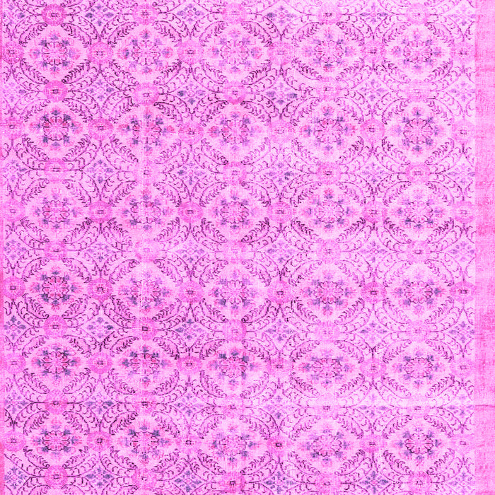 Machine Washable Persian Pink Traditional Rug, wshtr3598pnk